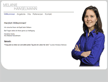 Tablet Screenshot of melaniehanselmann.de